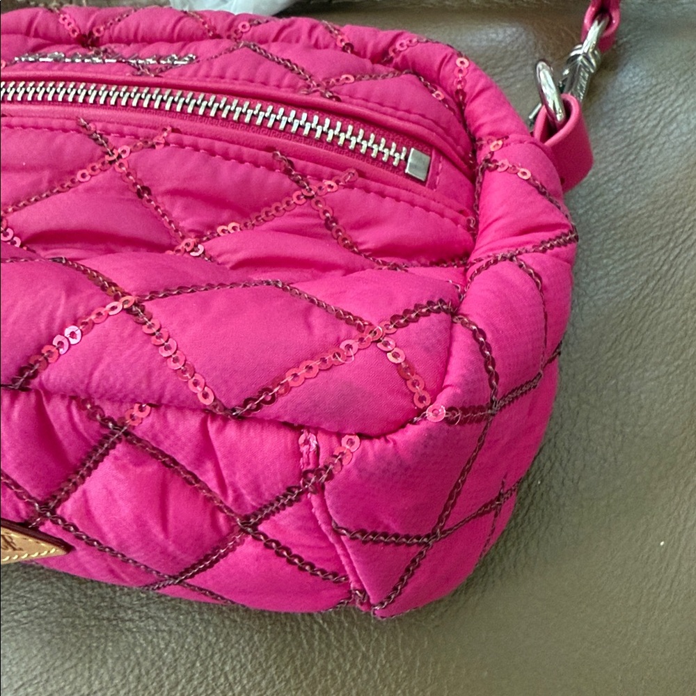 MZ Wallace pink with sequins crossbody bag - Picture 4 of 11